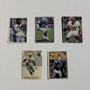 Dallas Cowboys Vintage NFL Card Lot (5) Haley, Woodson, Everett, Jones, Sherman